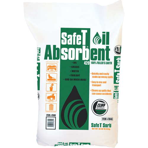 Absorbant pour huile de premi&egrave;re qualit&eacute; Safe T Sorb Southpoint Industrial Supply