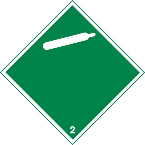 Plaque-&eacute;tiquette TMD pour gaz inflammable, Vinyle adh&eacute;sif Southpoint Industrial Supply