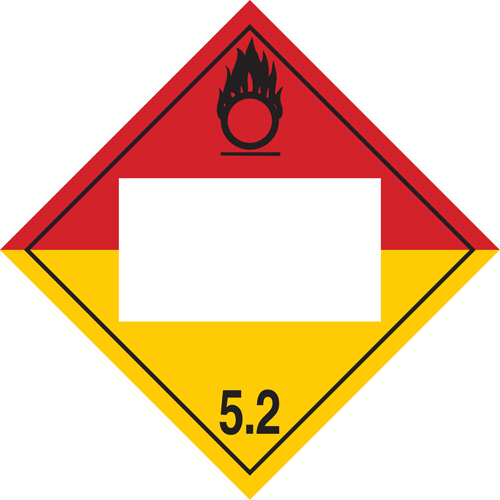 Organic Peroxide TDG Placard, Plastic Southpoint Industrial Supply