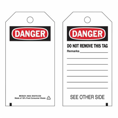 &eacute;tiquettes de s&eacute;curit&eacute; auto-plastifiantes, Polyester, 3" la x 5-3/4" h, Anglais Southpoint Industrial Supply
