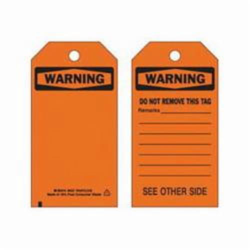 Self-Laminating Safety Tags, Polyester, 3" W x 5-3/4" H, English Southpoint Industrial Supply