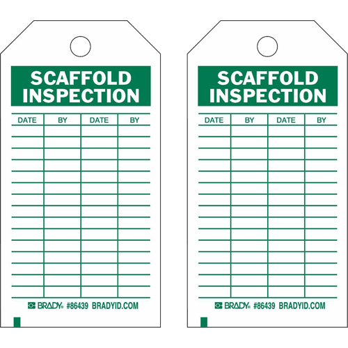 &eacute;tiquettes de rapport d'inspection, Polyester, 4" la x 7" h, Anglais Southpoint Industrial Supply