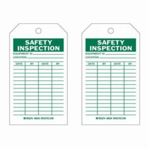 &eacute;tiquettes d'inspection de s&eacute;curit&eacute;, Polyester, 4" la x 7" h, Anglais Southpoint Industrial Supply