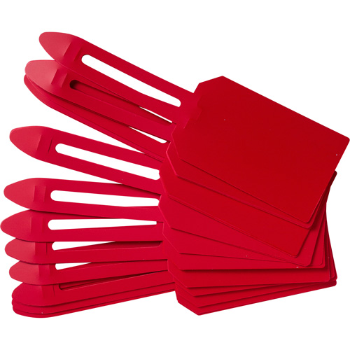 &eacute;tiquettes de cadenassage vierges en plastique, Plastique, 3-1/4" la x 5-4/5" h, Vierge Southpoint Industrial Supply