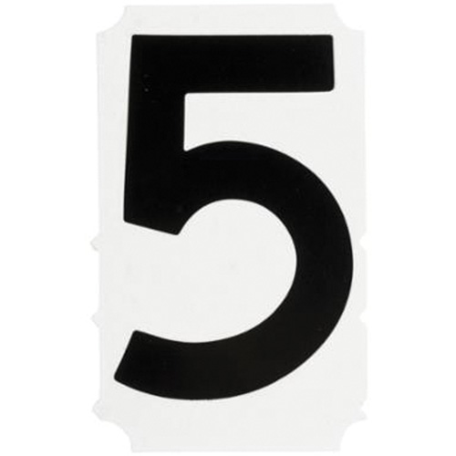 &eacute;tiquettes de lettres et chiffres gothiques individuels Quick-Align, 5, 4" h, Noir Southpoint Industrial Supply