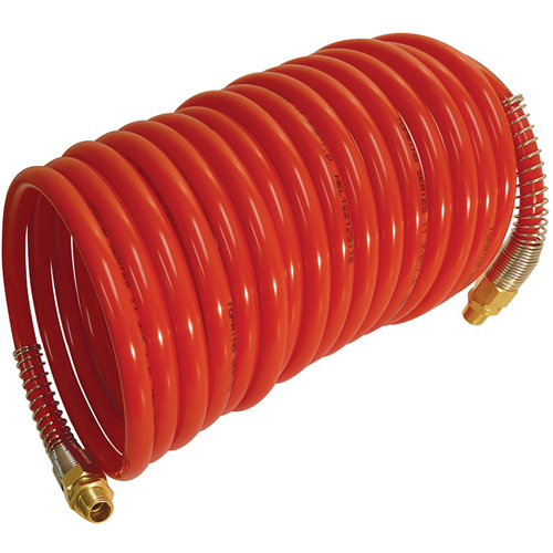Series 11 Self Storing Nylon Air Hoses, Air, 3/8" ID x 25' L, Nylon, 200 PSI at 23 °C Southpoint Industrial Supply