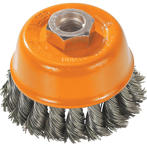 Brosse &agrave; fils nou&eacute;s torsad&eacute;s, 3" dia. x 5/8"-11 arbre Southpoint Industrial Supply