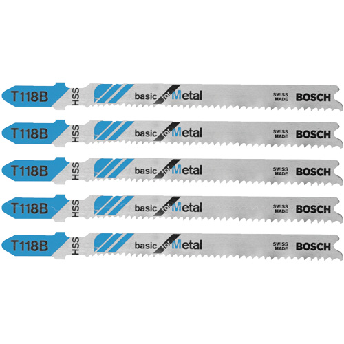 Jig Saw Blades Basic for Metal, High Speed Steel, T-Shank, 3-5/8" L Southpoint Industrial Supply