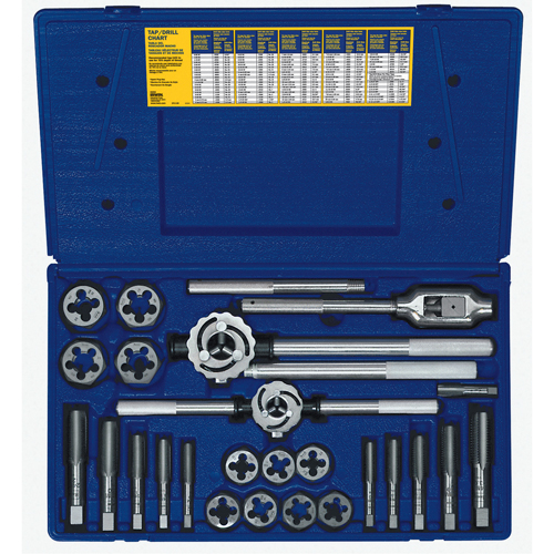 Hanson&reg; Metric Tap & Hex Die Set, 25 Pieces Southpoint Industrial Supply