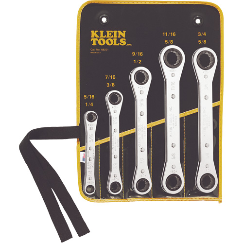 Ratcheting Box Wrench Set, Ratcheting Box, 5 Pieces, Imperial Southpoint Industrial Supply