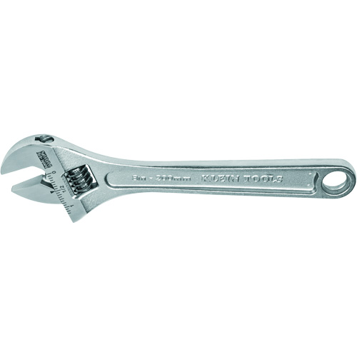 Adjustable Wrench, Extra Capacity, 8" L, 1-1/8" Max Width, Chrome Southpoint Industrial Supply