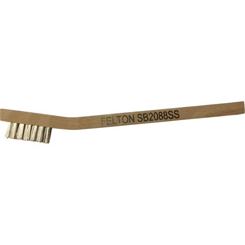 Petites brosses de nettoyage, Acier inoxydable, 3 x 7 rangs de fils, Longueur 7-3/4" Southpoint Industrial Supply