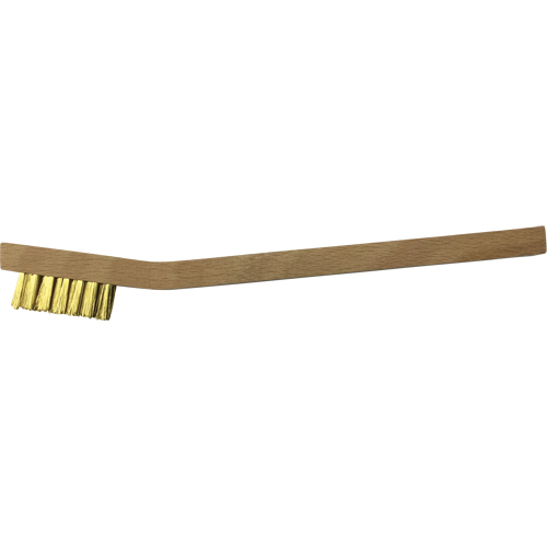 Petites brosses de nettoyage , Laiton, 3 x 7 rangs de fils, Longueur 7-3/4" Southpoint Industrial Supply