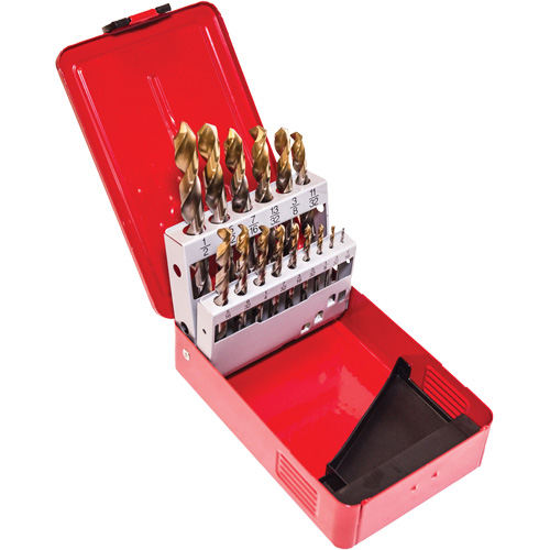 Jobber Drill Set, 15 Pieces, High Speed Steel Southpoint Industrial Supply