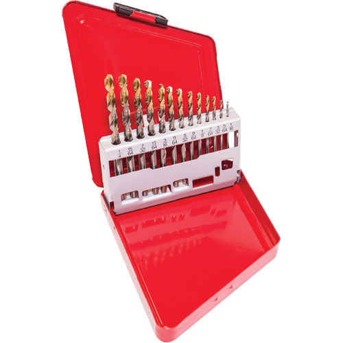 Jeu de forets courts, 13 morceaux, Acier rapide Southpoint Industrial Supply