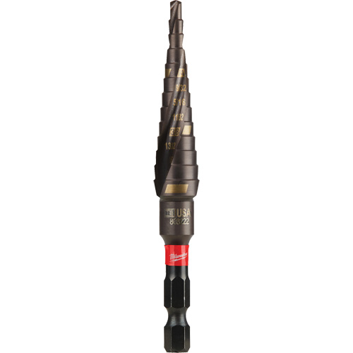 Foret &eacute;tag&eacute; #1 Shockwave Impact Duty, 1/2" - 1-1/8", Incr&eacute;ments de 1/32", Titane Southpoint Industrial Supply