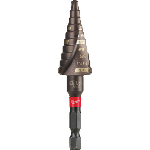 Foret &eacute;tag&eacute; #3 Shockwave Impact Duty, 3/16" - 3/4", Incr&eacute;ments de 1/16", Titane Southpoint Industrial Supply