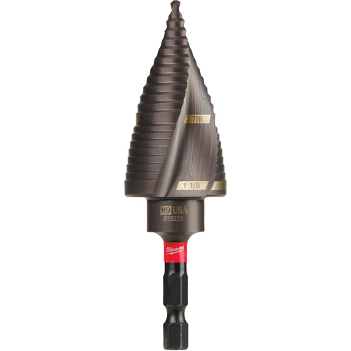 Foret &eacute;tag&eacute; #9 Shockwave Impact Duty, 7/8" - 1-1/8", Incr&eacute;ments de 1/4", Titane Southpoint Industrial Supply