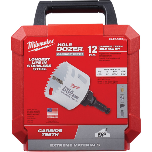 Hole Dozer Hole Saw Kit, 12 Pieces Southpoint Industrial Supply