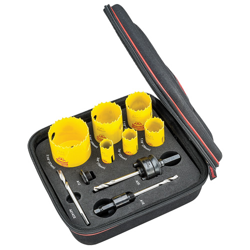 Plumber's Deep Cut Hole Saw Kit, 10 Pieces Southpoint Industrial Supply
