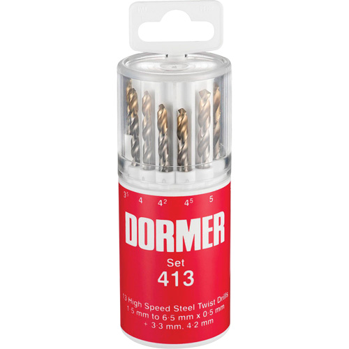 Jeu de forets courts, 13 morceaux, Acier rapide Southpoint Industrial Supply
