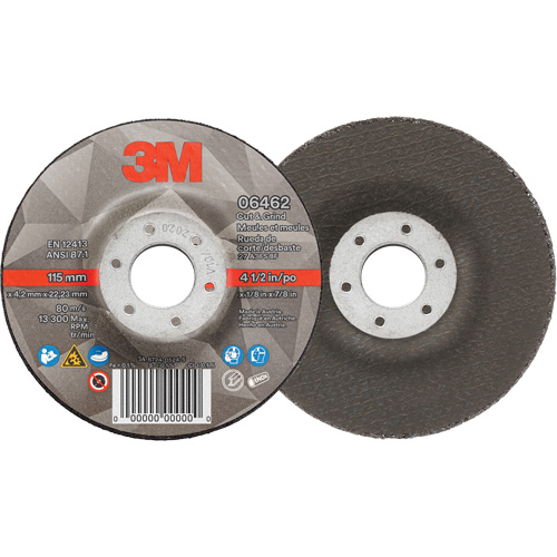 Cut & Grind Wheel, 4-1/2" x 1/8", 7/8" Arbor, Type 27, Ceramic Southpoint Industrial Supply