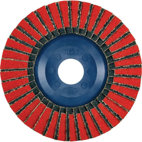 Twin Flap Disc, 4-1/2" x 7/8", Type 27, 40 Grit, Ceramic/Zirconia Alumina Southpoint Industrial Supply