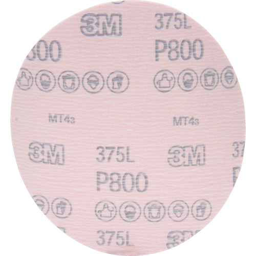 Hookit 375L Film Disc, 6" Dia., P800 Grit, Aluminum Oxide Southpoint Industrial Supply