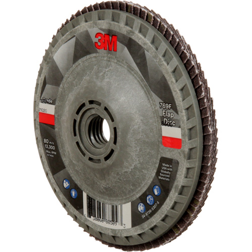 Disque &agrave; lamelles &agrave; changement rapide 769F, 4-1/2" x 5/8"-11, Type 27, Grain 120+, C&eacute;ramique Southpoint Industrial Supply