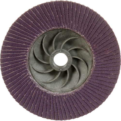 Disque &agrave; lamelles &agrave; changement rapide 769F, 4-1/2" x 5/8"-11, Type 27, Grain 120+, C&eacute;ramique Southpoint Industrial Supply