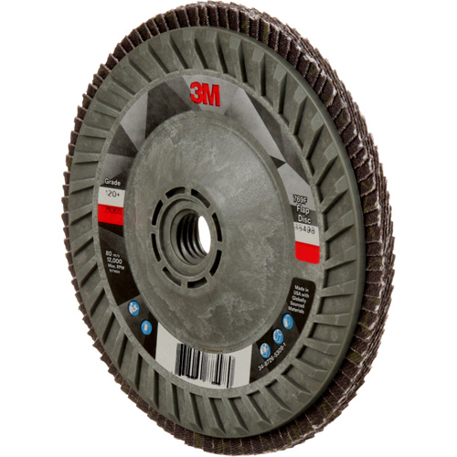 Disque &agrave; lamelles &agrave; changement rapide 769F, 5" x 5/8"-11, Type 29, Grain 120+, C&eacute;ramique Southpoint Industrial Supply