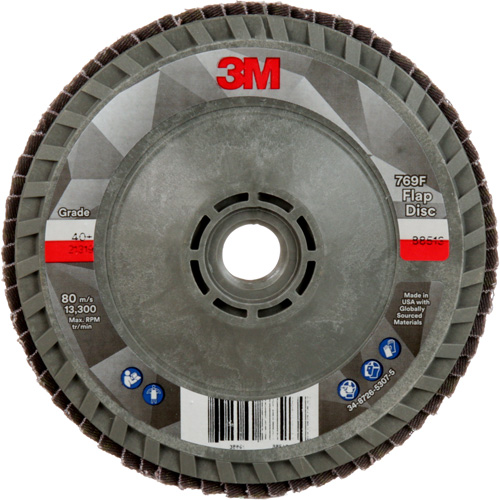 Disque &agrave; lamelles &agrave; changement rapide 769F, 4-1/2" x 5/8"-11, Type 29, Grain 40+, C&eacute;ramique Southpoint Industrial Supply