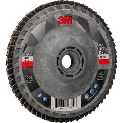Disque &agrave; lamelles &agrave; changement rapide 769F, 4-1/2" x 5/8"-11, Type 27, Grain 40+, C&eacute;ramique Southpoint Industrial Supply