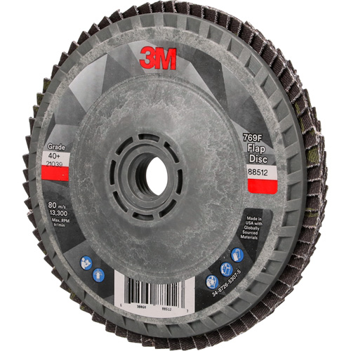 Disque &agrave; lamelles &agrave; changement rapide 769F, 4-1/2" x 5/8"-11, Type 27, Grain 40+, C&eacute;ramique Southpoint Industrial Supply