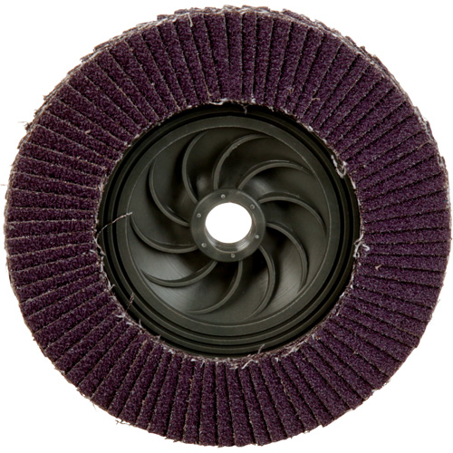 Disque &agrave; lamelles &agrave; changement rapide 769F, 5" x 5/8"-11, Type 27, Grain 40+, C&eacute;ramique Southpoint Industrial Supply