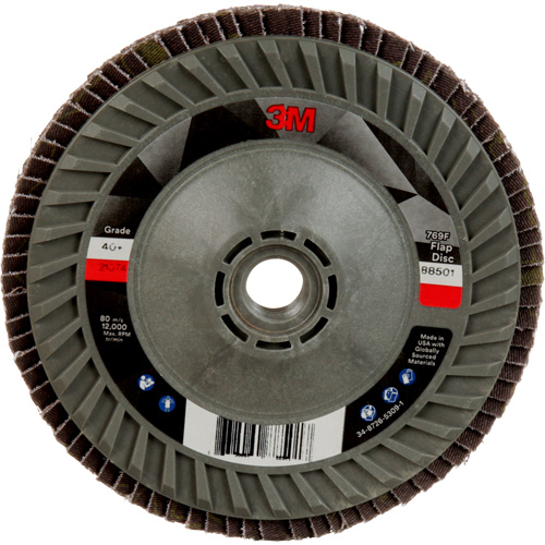 Disque &agrave; lamelles &agrave; changement rapide 769F, 5" x 5/8"-11, Type 29, Grain 40+, C&eacute;ramique Southpoint Industrial Supply
