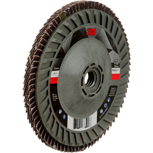 Disque &agrave; lamelles &agrave; changement rapide 769F, 5" x 5/8"-11, Type 29, Grain 40+, C&eacute;ramique Southpoint Industrial Supply