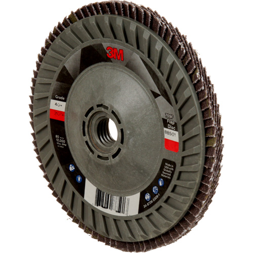 Disque &agrave; lamelles &agrave; changement rapide 769F, 5" x 5/8"-11, Type 29, Grain 40+, C&eacute;ramique Southpoint Industrial Supply