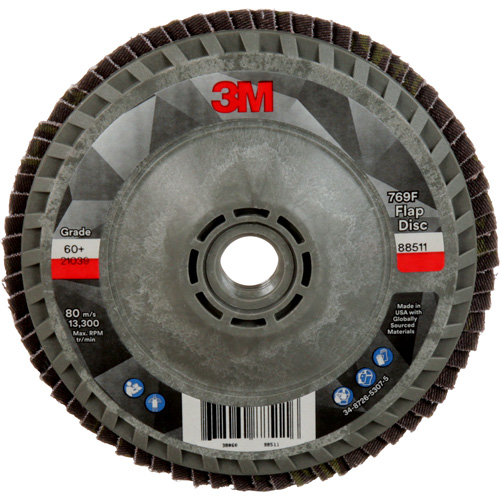769F Quick Change Flap Disc, 4-1/2" x 5/8"-11, Type 27, 60+ Grit, Ceramic Southpoint Industrial Supply