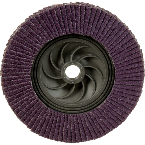 Disque &agrave; lamelles &agrave; changement rapide 769F, 5" x 5/8"-11, Type 27, Grain 60+, C&eacute;ramique Southpoint Industrial Supply