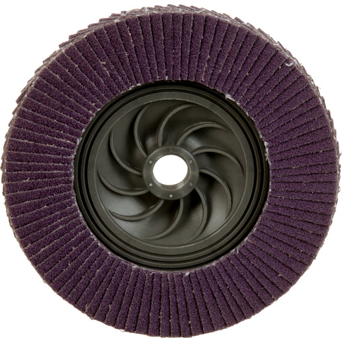 Disque &agrave; lamelles &agrave; changement rapide 769F, 5" x 5/8"-11, Type 27, Grain 80+, C&eacute;ramique Southpoint Industrial Supply