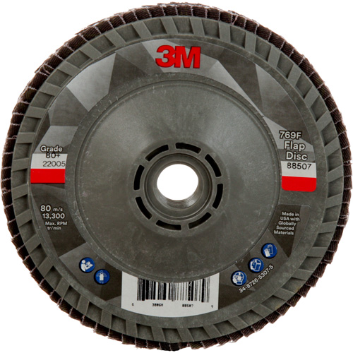 Disque &agrave; lamelles &agrave; changement rapide 769F, 4-1/2" x 5/8"-11, Type 29, Grain 80+, C&eacute;ramique Southpoint Industrial Supply