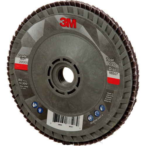 Disque &agrave; lamelles &agrave; changement rapide 769F, 4-1/2" x 5/8"-11, Type 29, Grain 80+, C&eacute;ramique Southpoint Industrial Supply