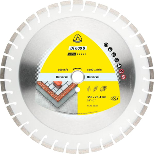 DT 600 U Supra Large Diamond Cutting Blades Southpoint Industrial Supply
