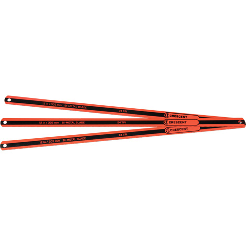 Lames de rechange pour scie &agrave; m&eacute;taux, Bim&eacute;tal, 12" lo, 24 dents par pouce Southpoint Industrial Supply