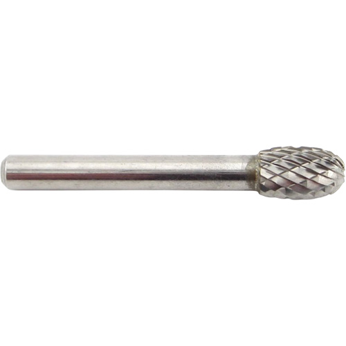 Oval Shape Carbide Shipyard Bur, SE-3, 3/8" Dia., 1/4" Shank, 5/8" Depth of Cut Southpoint Industrial Supply