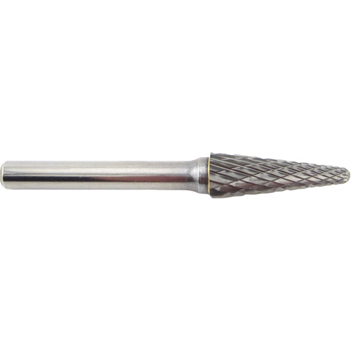 Taper Shape Carbide Shipyard Bur, 3/8" Dia., 1/4" Shank, 1-1/16" Depth of Cut Southpoint Industrial Supply