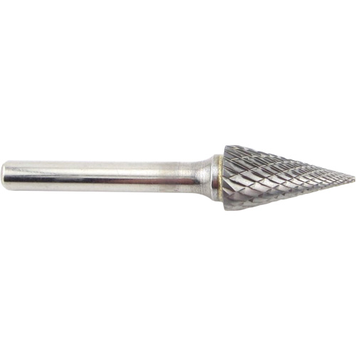 Cone Shape Carbide Shipyard Bur, SM-5, 1/2" Dia., 1/4" Shank, 7/8" Depth of Cut Southpoint Industrial Supply