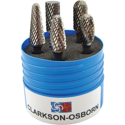 Shipyard Cut Carbide Bur Set, 5 Pieces Southpoint Industrial Supply