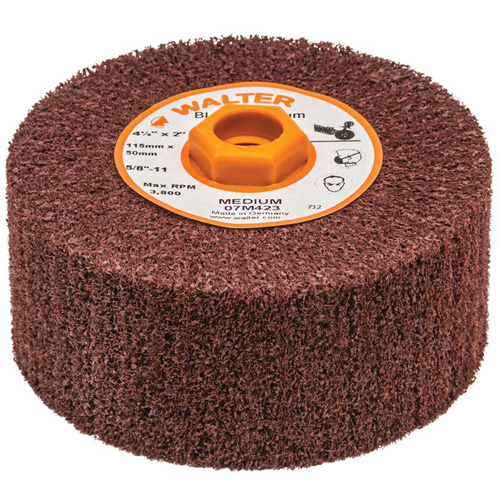 Tambour de conditionnement de surface Blendex, 4-1/2" dia. x 2" la, 5/8"-11 Arbre, Grain Moyen Southpoint Industrial Supply